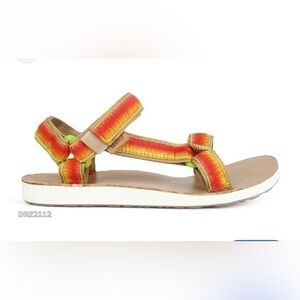 Teva Original Universal Ombre Sandals 1010323 Hiking Camping Casual Orange Tan 7